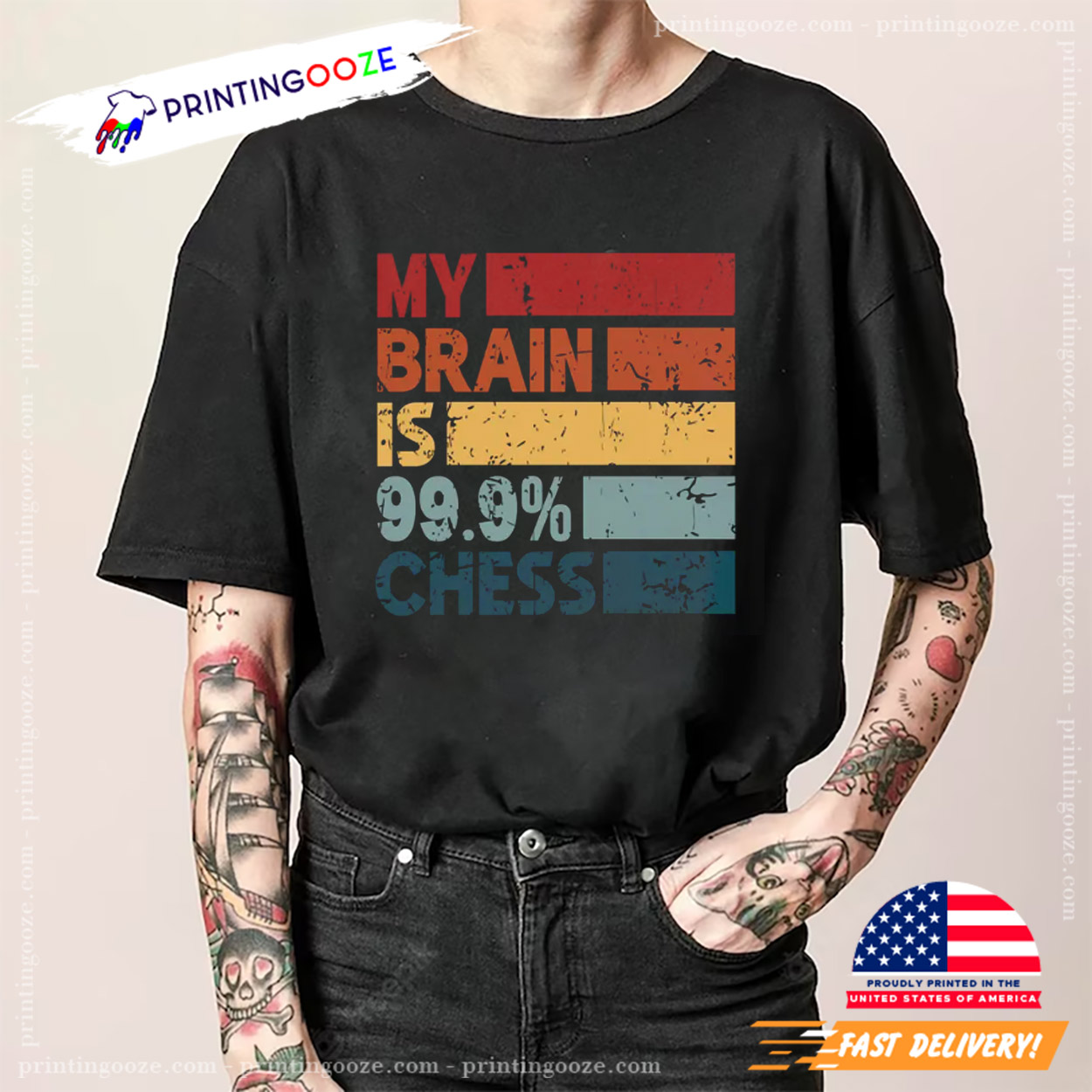 My Brain Is 99.9% Chess Funny Chess Day Shirt My Brain Is 99.9% Chess Funny Chess Day Shirt