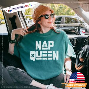 Nap Queen Funny Lazy Day Comfort Colors Tee 3