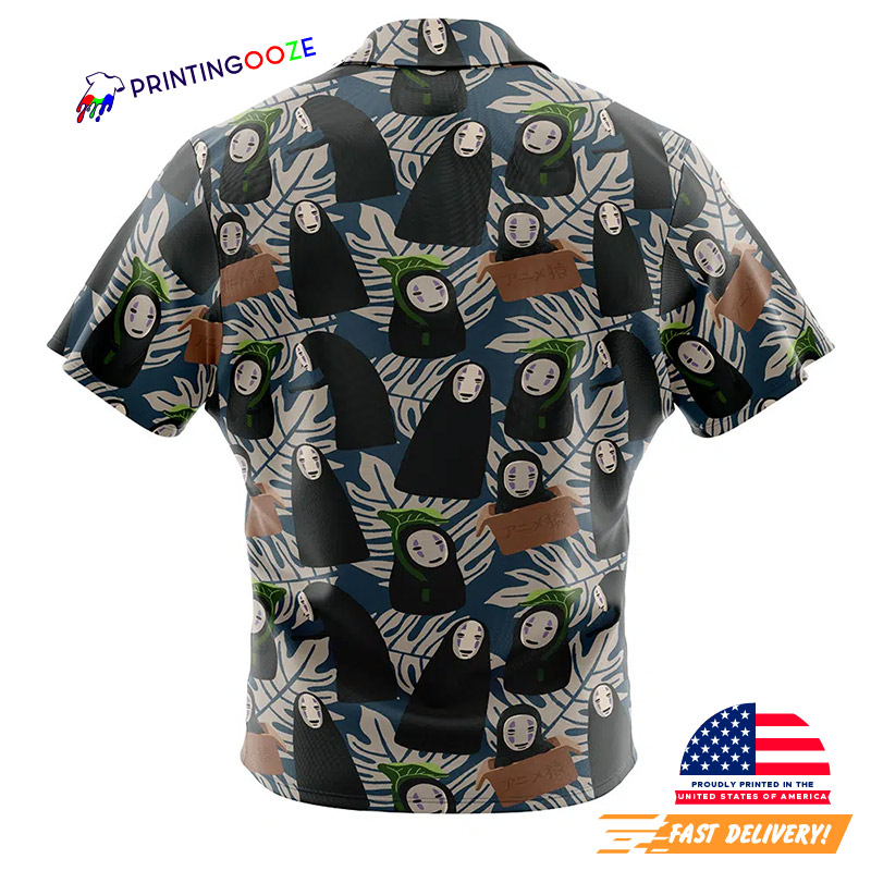 No Face Kaonashi Spirited Away Ghibli Hawaiian Shirt No Face Kaonashi Spirited Away Ghibli Hawaiian Shirt