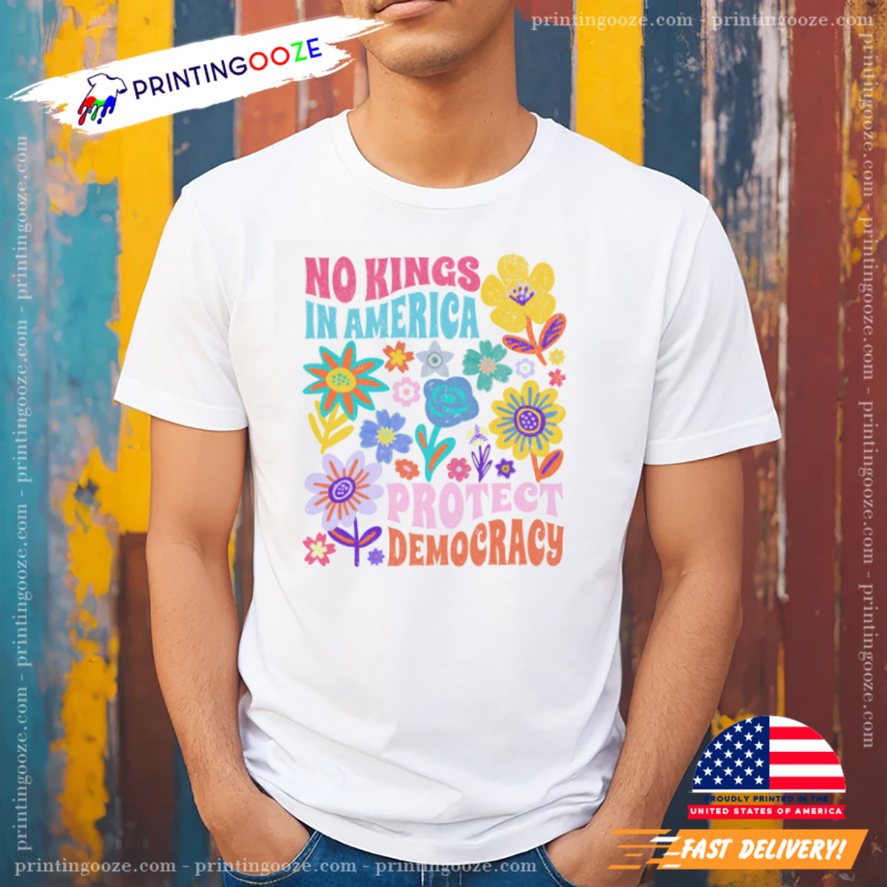 No Kings in America Protect Democracy Shirt No Kings in America Protect Democracy Shirt