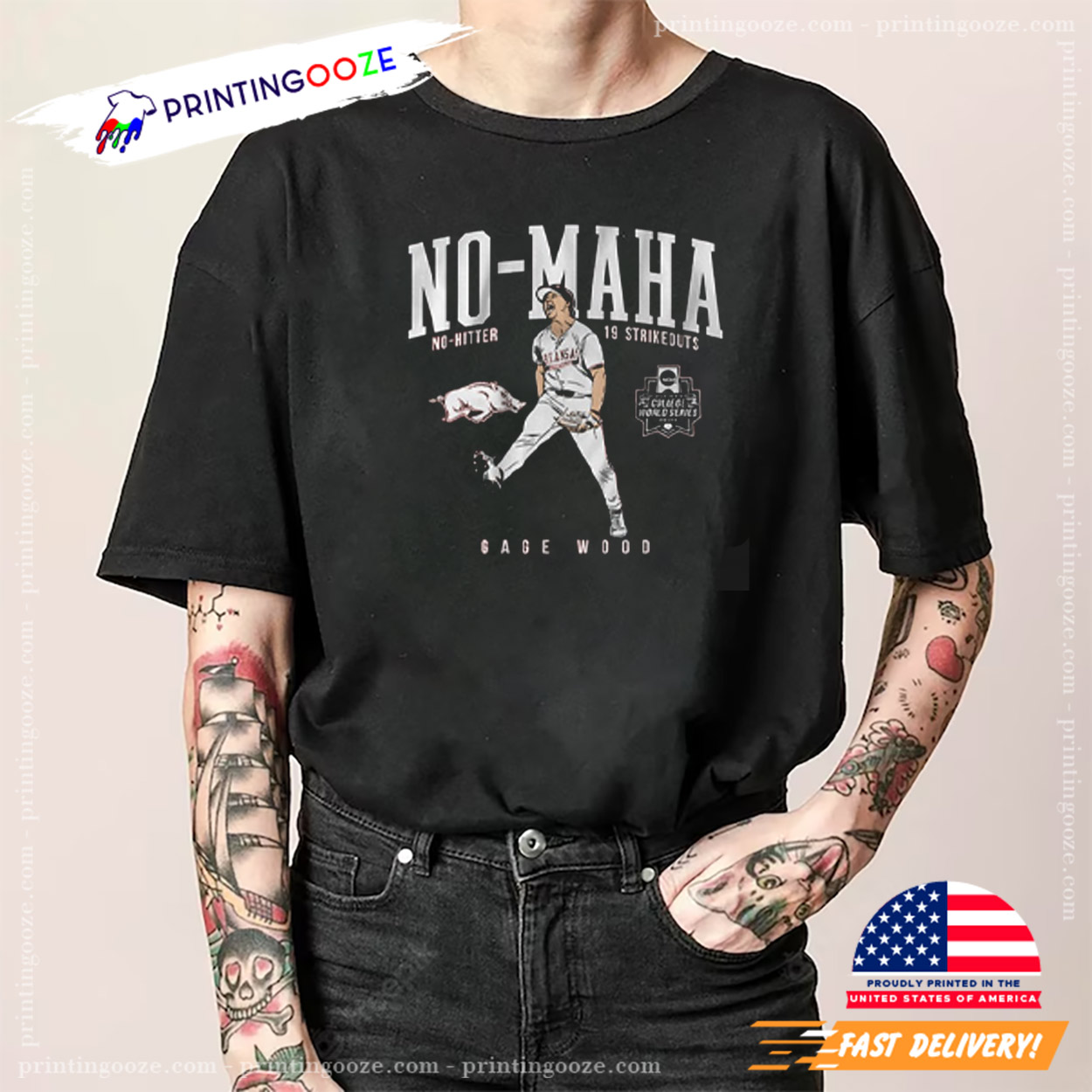 No-Maha No Hitter 19 Strikeouts NCAA Shirt No-Maha No Hitter 19 Strikeouts NCAA Shirt