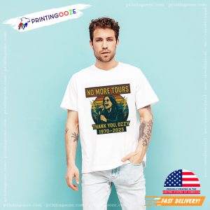 No More Tours Thank You Ozzy Osbourne Rip 1970 2025 T Shirt 2