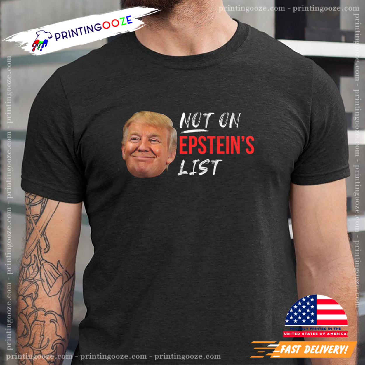 Not On Epstein List Funny Trump Head Shirt Not On Epstein List Funny Trump Head Shirt
