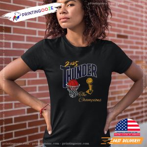 OKC Thunder Basketball 2025 The Champions T shirt 1