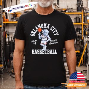 Oklahoma City Bull Mascot Basketball Shirt 2