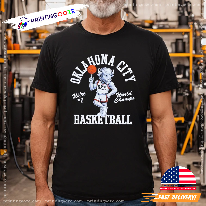 Oklahoma City Bull Mascot Basketball Shirt Oklahoma City Bull Mascot Basketball Shirt
