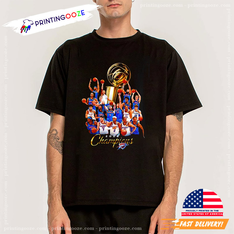 Oklahoma City Thunder 2025 Champions Shirt Oklahoma City Thunder 2025 Champions Shirt