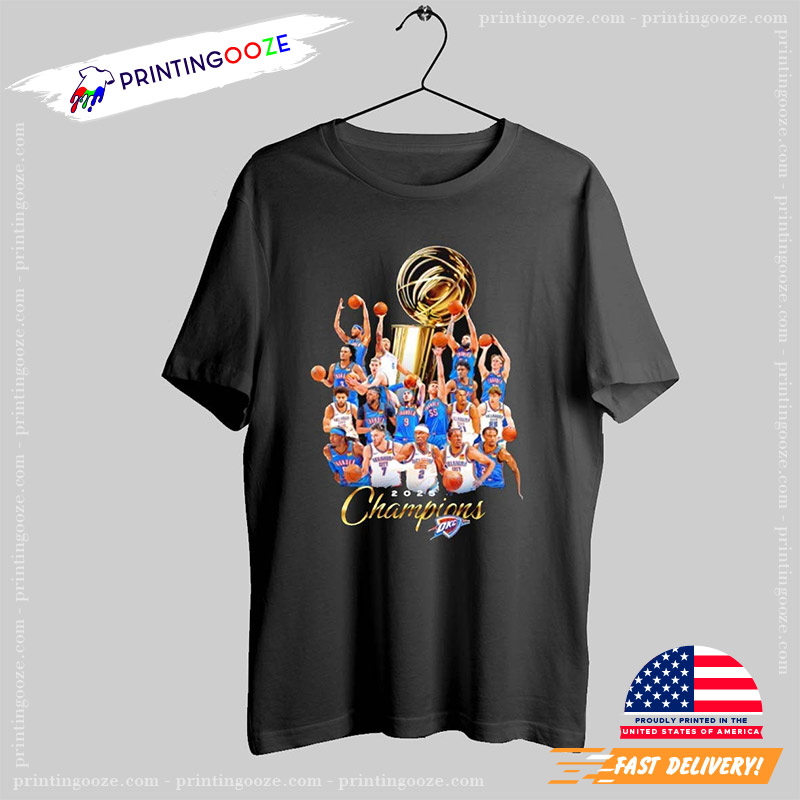 Oklahoma City Thunder 2025 Champions Shirt Oklahoma City Thunder 2025 Champions Shirt