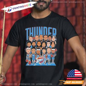 Oklahoma City Thunder Cartoon Players NBA Tee 3
