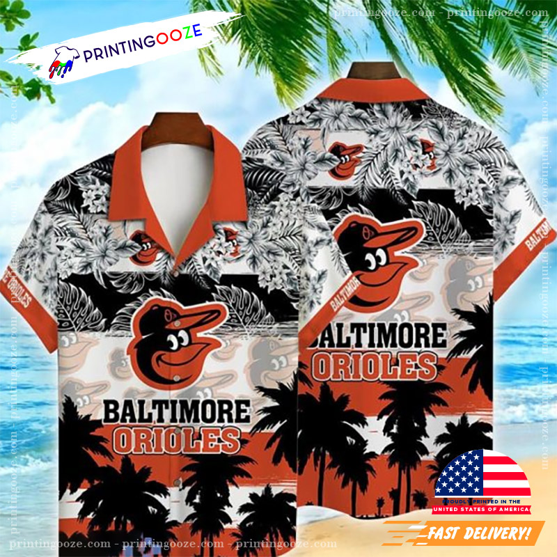 Orioles MLB Palm Tree Pattern Hawaiian Shirt Orioles MLB Palm Tree Pattern Hawaiian Shirt