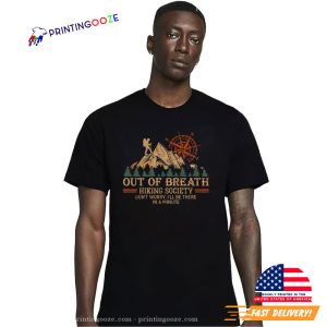 Out Of Breath Hiking Society Retro Shirt 1