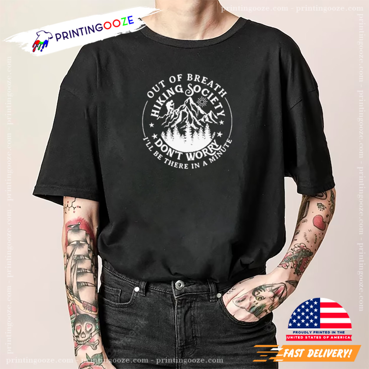 Out Of Breath Hiking Society Shirt Out Of Breath Hiking Society Shirt