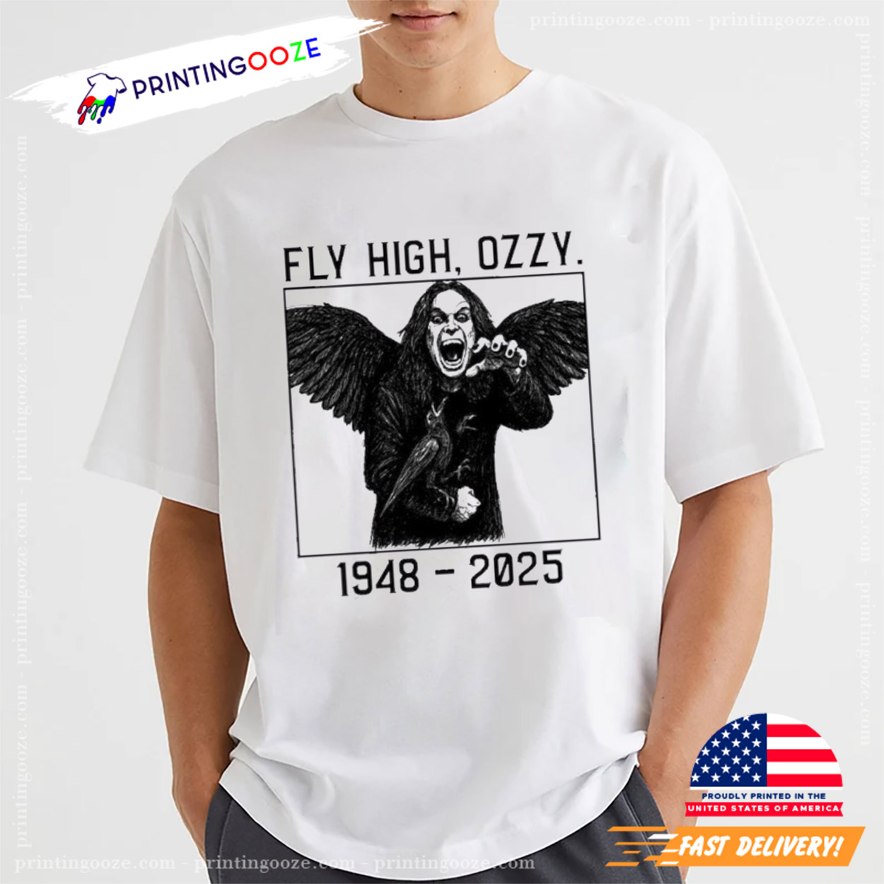 Ozzy Osbourne RIP Fly High Ozzy 1948-2025 Shirt Ozzy Osbourne RIP Fly High Ozzy 1948-2025 Shirt
