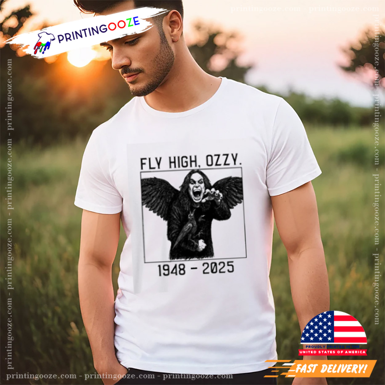 Ozzy Osbourne RIP Fly High Ozzy 1948-2025 Shirt Ozzy Osbourne RIP Fly High Ozzy 1948-2025 Shirt