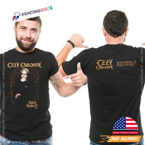 Ozzy Osbourne Rock ANd Roll Hall Of Fame 2 sided T shirt 1