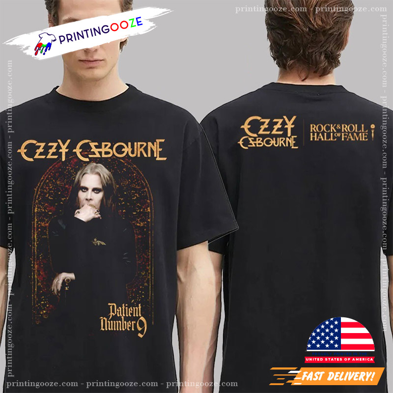 Ozzy Osbourne Rock And Roll Hall Of Fame 2-sided T-shirt Ozzy Osbourne Rock And Roll Hall Of Fame 2-sided T-shirt