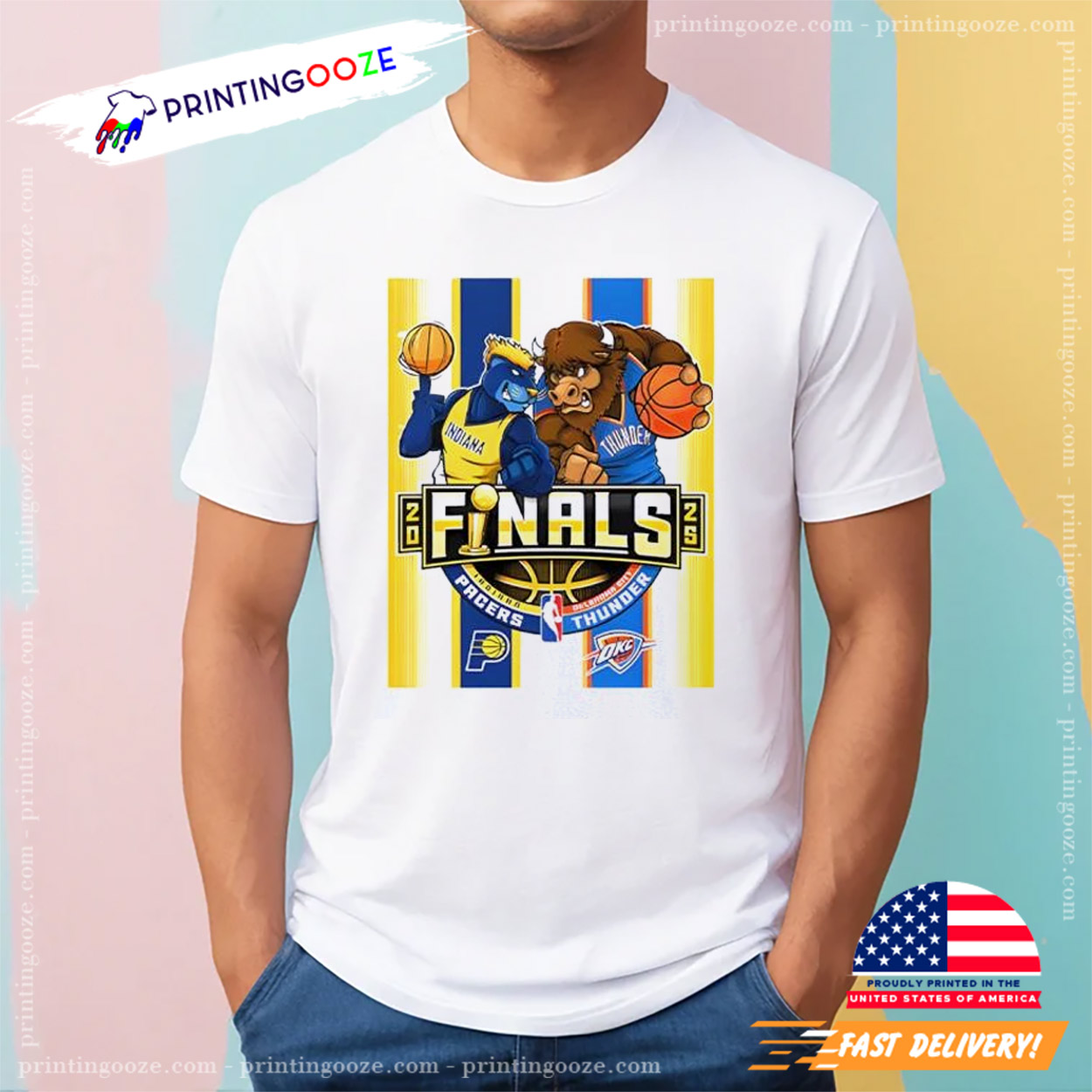 Pacers Vs Thunder Mascot 2025 NBA Finals Shirt Pacers Vs Thunder Mascot 2025 NBA Finals Shirt