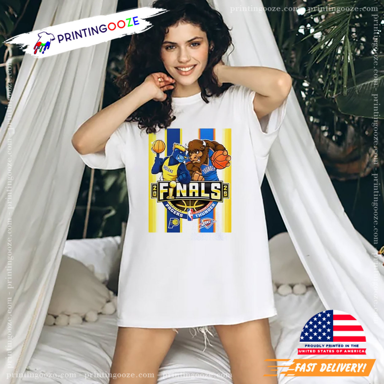 Pacers Vs Thunder Mascot 2025 NBA Finals Shirt Pacers Vs Thunder Mascot 2025 NBA Finals Shirt