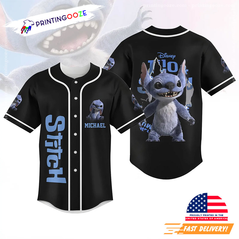 Personalize Disney Stitch 2025 Baseball Jersey Personalize Disney Stitch 2025 Baseball Jersey