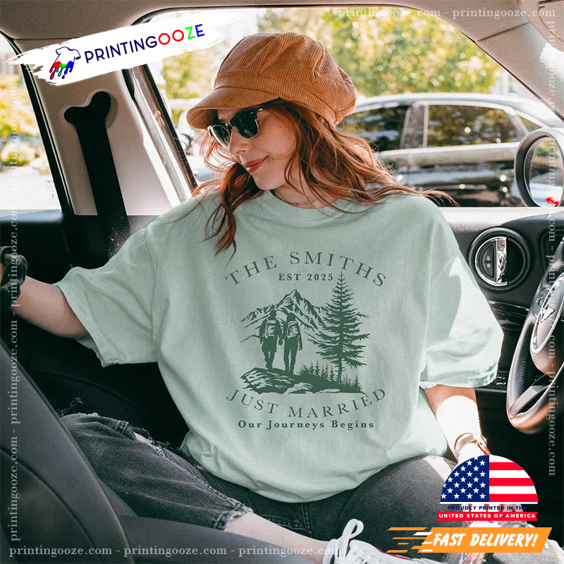 Personalized Mountain Adventure Hiking Comfort Colors Tee Personalized Mountain Adventure Hiking Comfort Colors Tee