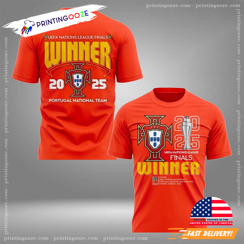 Portugal Claim Second UEFA Nations League 2 Sided Shirt Portugal Claim Second UEFA Nations League 2 Sided Shirt