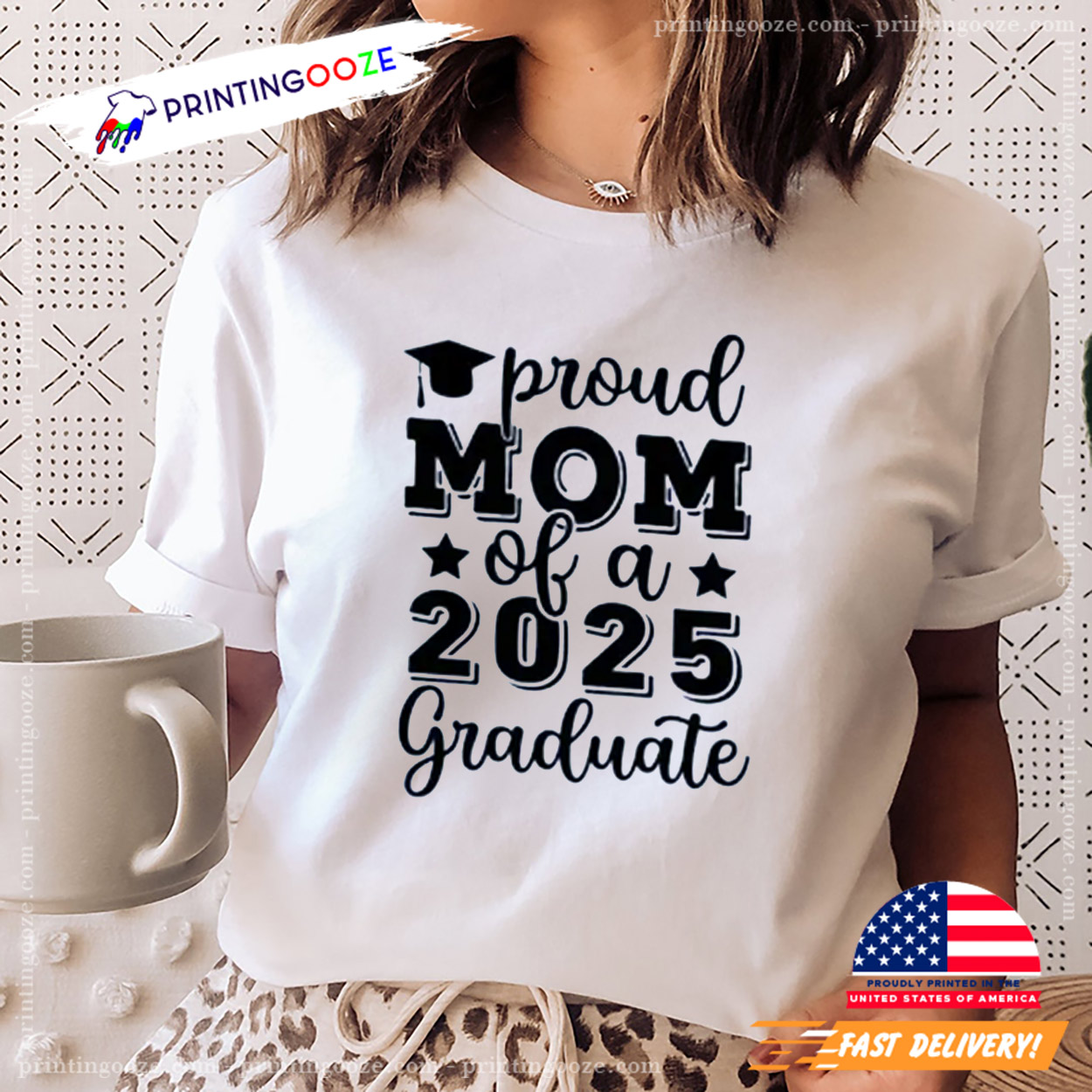 Proud Mom Of A 2025 Graduate Shirt Proud Mom Of A 2025 Graduate Shirt
