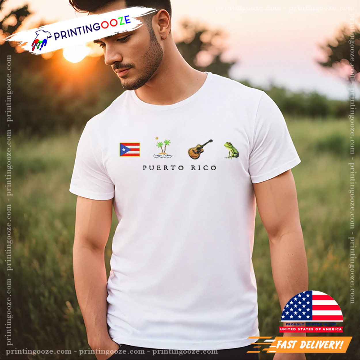 Puerto Rico Palm Tree Summer Vibes Shirt Puerto Rico Palm Tree Summer Vibes Shirt