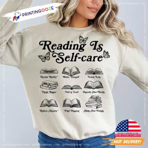 Reading Is Self care Bookish Mental Health T shirt 2