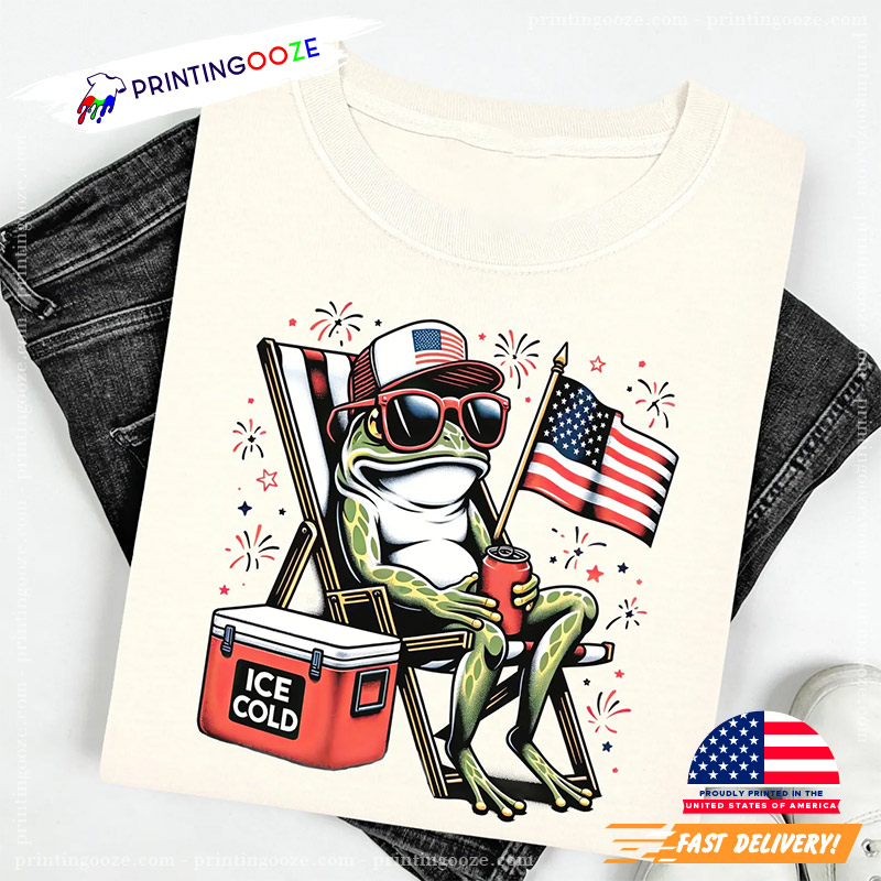 Relaxing American Frog Happy Beer Day Comfort Colors Tee Relaxing American Frog Happy Beer Day Comfort Colors Tee