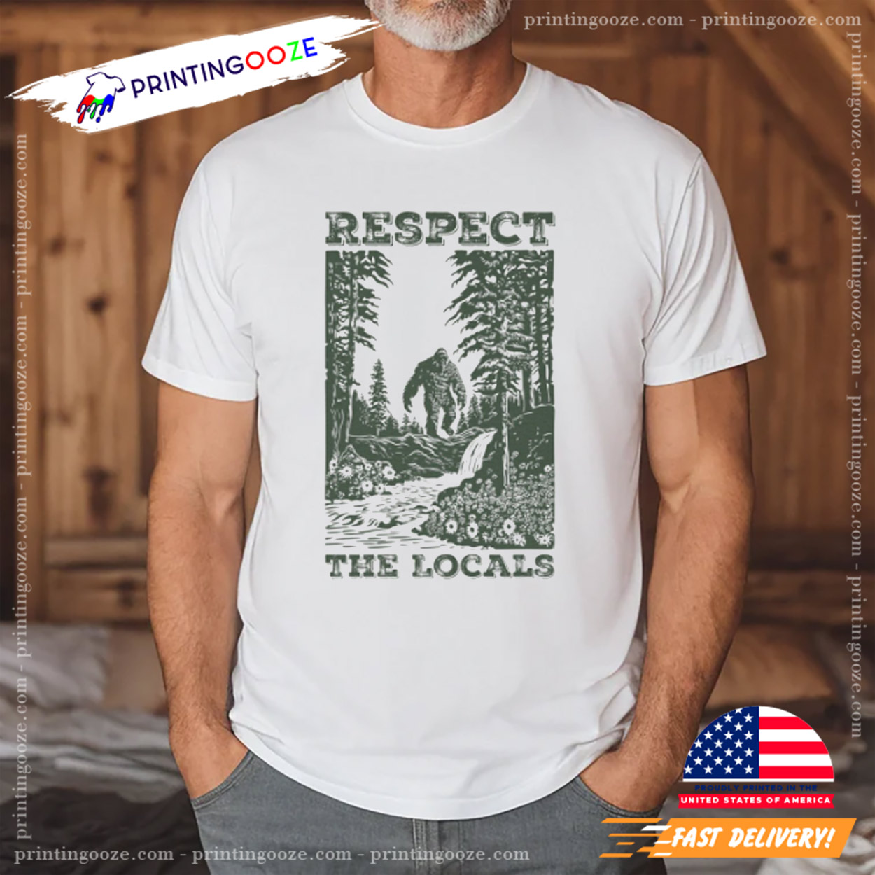 Respect The Locals Bigfoot Legendary Ape Shirt Respect The Locals Bigfoot Legendary Ape Shirt