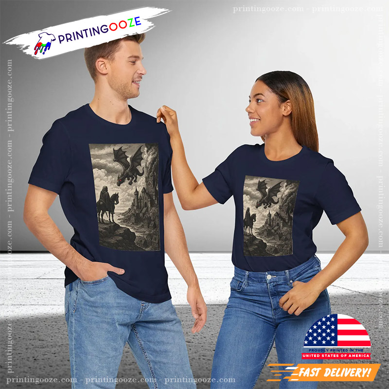 Retro 90s Medieval Dragon Knight Unisex T-shirt Retro 90s Medieval Dragon Knight Unisex T-shirt