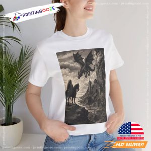 Retro 90s Medieval Dragon Knight Unisex T shirt