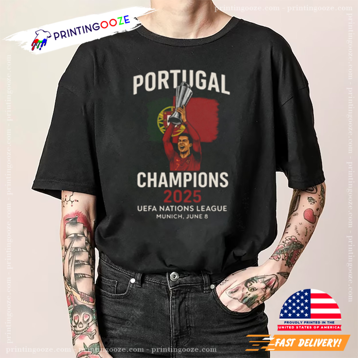 Ronaldo Siu Portugal Champions 2025 Shirt Ronaldo Siu Portugal Champions 2025 Shirt
