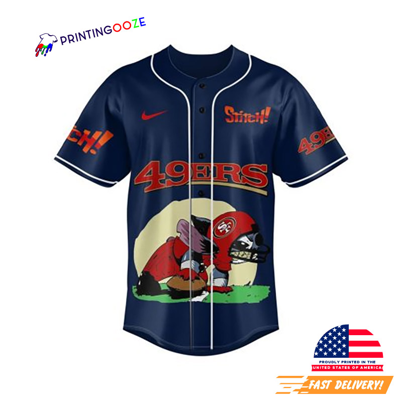 San Francisco 49ers NFL X Stitch Baseball Jersey San Francisco 49ers NFL X Stitch Baseball Jersey