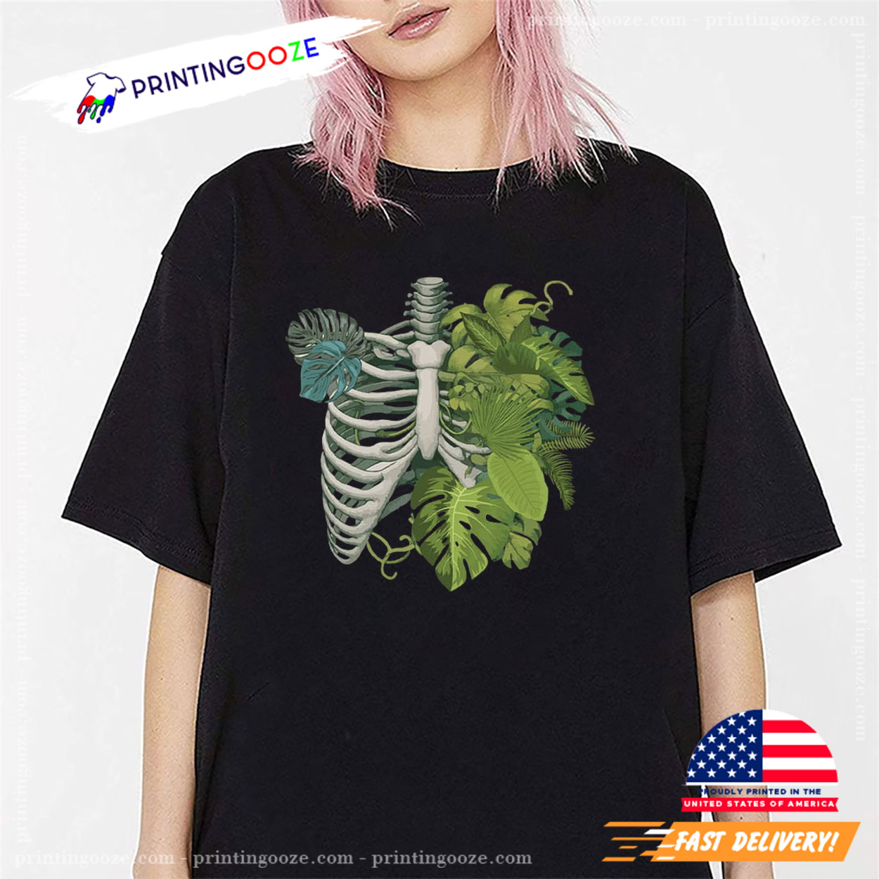 Skeleton Plant Body Monstera Shirt Skeleton Plant Body Monstera Shirt