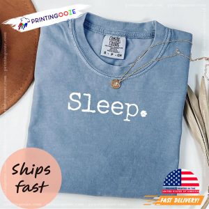 Sleep Funny Lazy Day Minimalist Comfort Colors Tee 3