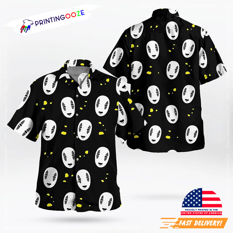 Spirited Away No Face Hawaiian Shirt Spirited Away No Face Hawaiian Shirt