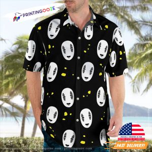 Spirited Away No Face Hawaiian Shirt 3