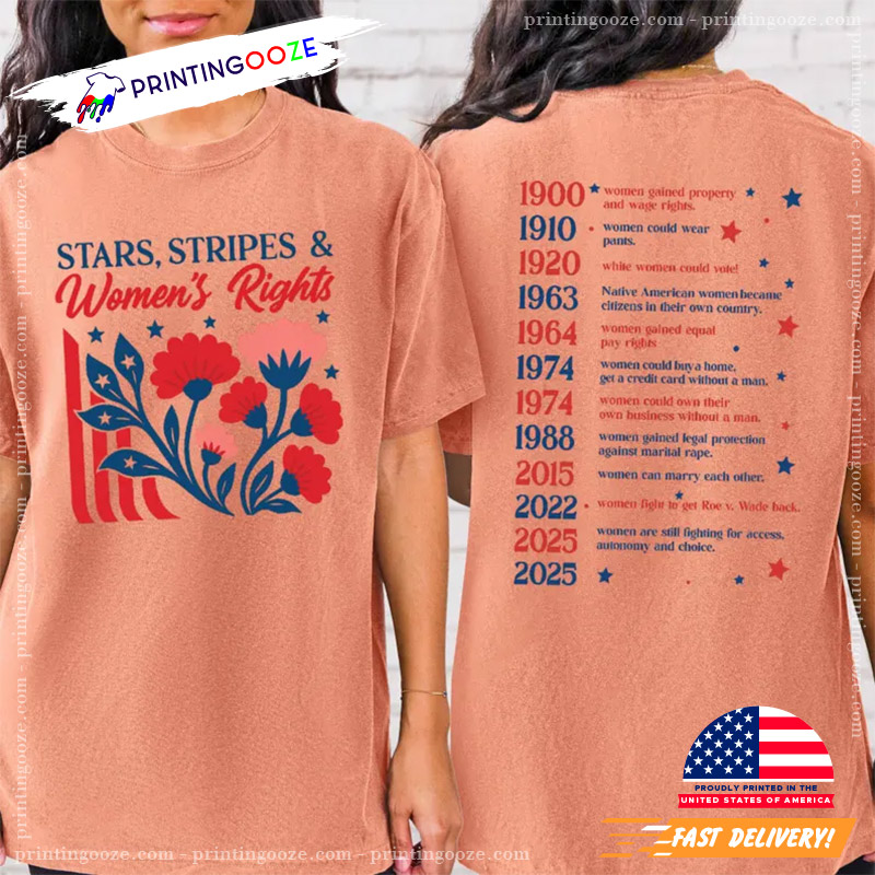 Stars Stripes And Women's Rights Historical Comfort Colors Tee Stars Stripes And Women's Rights Historical Comfort Colors Tee