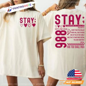 Stay Tomorrow Is New Day Suicide Awareness 2 Sided Shirt 2