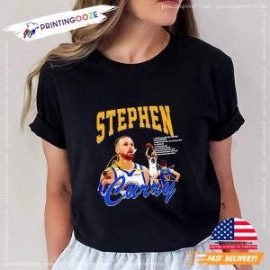 Stephen Curry NBA Golden State Warriors basketball signature shirt