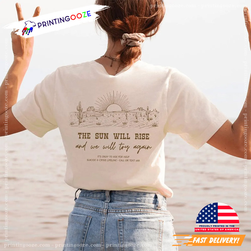 Suicide Awareness 988 Mental Health 2 Sided Shirt Suicide Awareness 988 Mental Health 2 Sided Shirt