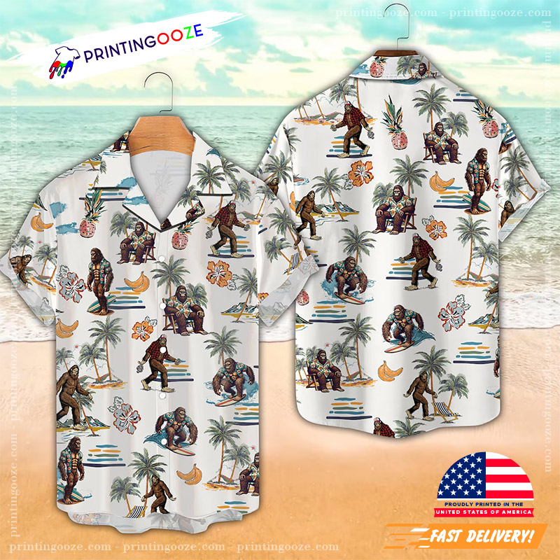 Summer Beach Bigfoot Hawaiian Shirt Summer Beach Bigfoot Hawaiian Shirt
