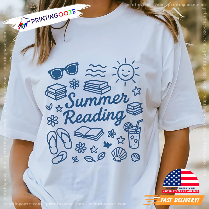 Summer Reading National Book Lovers Day Comfort Colors Tee Summer Reading National Book Lovers Day Comfort Colors Tee
