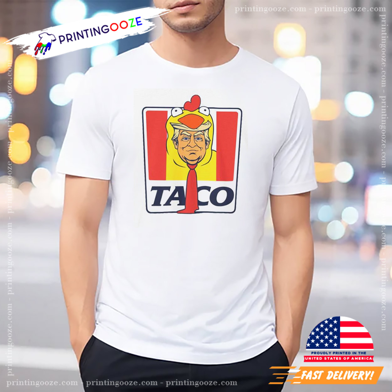 Taco Trump Chicken Mascot Funny Political Shirt Taco Trump Chicken Mascot Funny Political Shirt