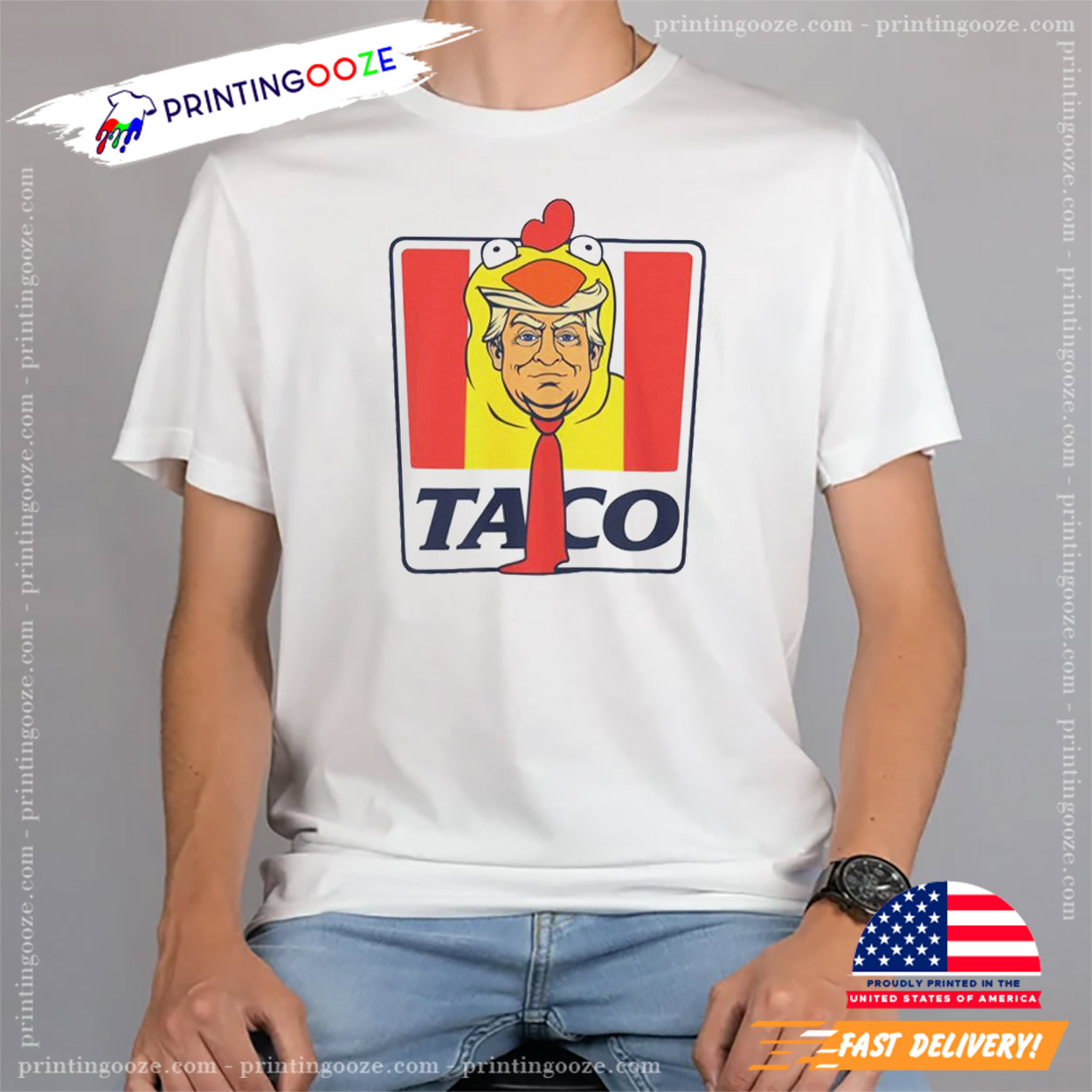 Taco Trump Chicken Mascot Funny Political Shirt Taco Trump Chicken Mascot Funny Political Shirt