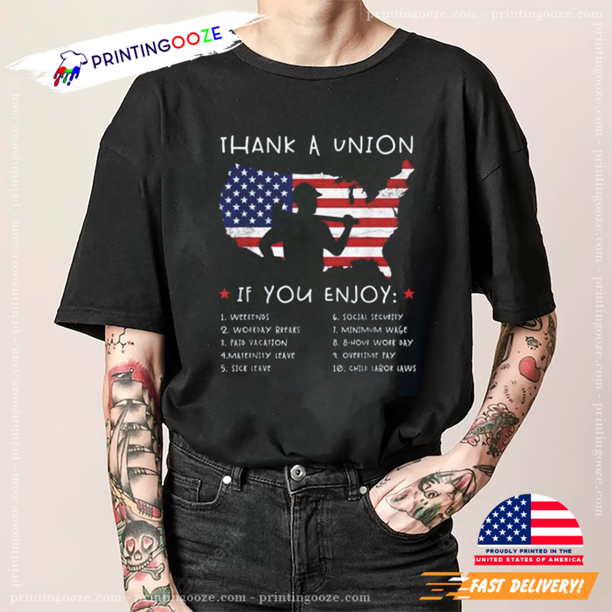 Thank A Union Happy Labor Day Holiday Shirt Thank A Union Happy Labor Day Holiday Shirt