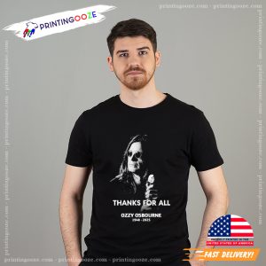 Thanks For All Ozzy Osbourne 1948 2025 Rip T shirt 1