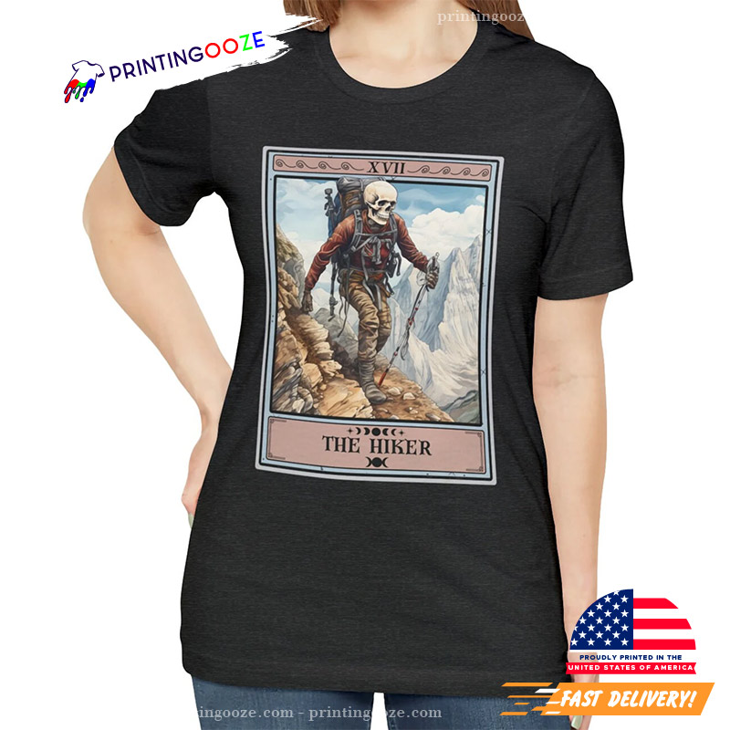 The Hiker Tarot Card Funny Mountain Hiking Shirt The Hiker Tarot Card Funny Mountain Hiking Shirt