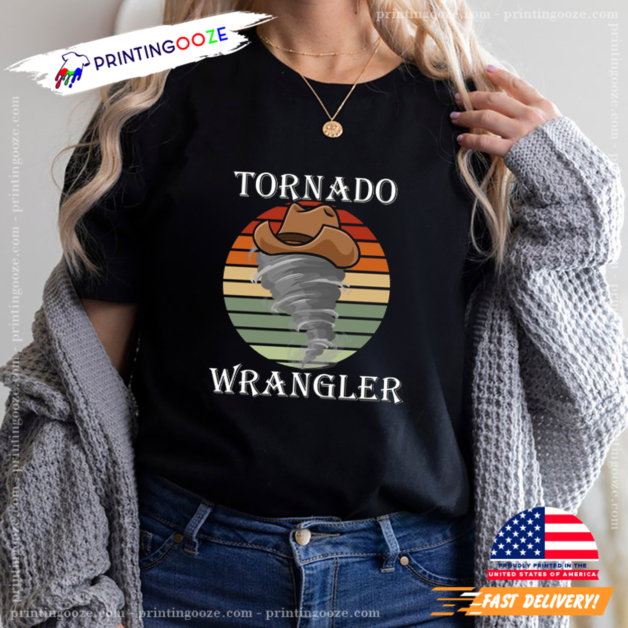 Tornado Cowboy Wrangler Unisex T-shirt Tornado Cowboy Wrangler Unisex T-shirt